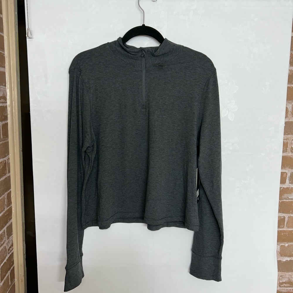 90 Degree By Reflex Charcoal Long Sleeve Top